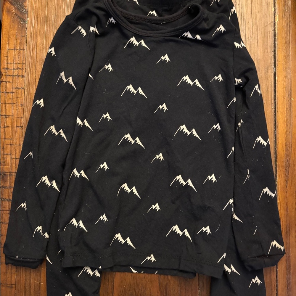 Kyte BABY Black Mountain Print Long Sleeve Pjs